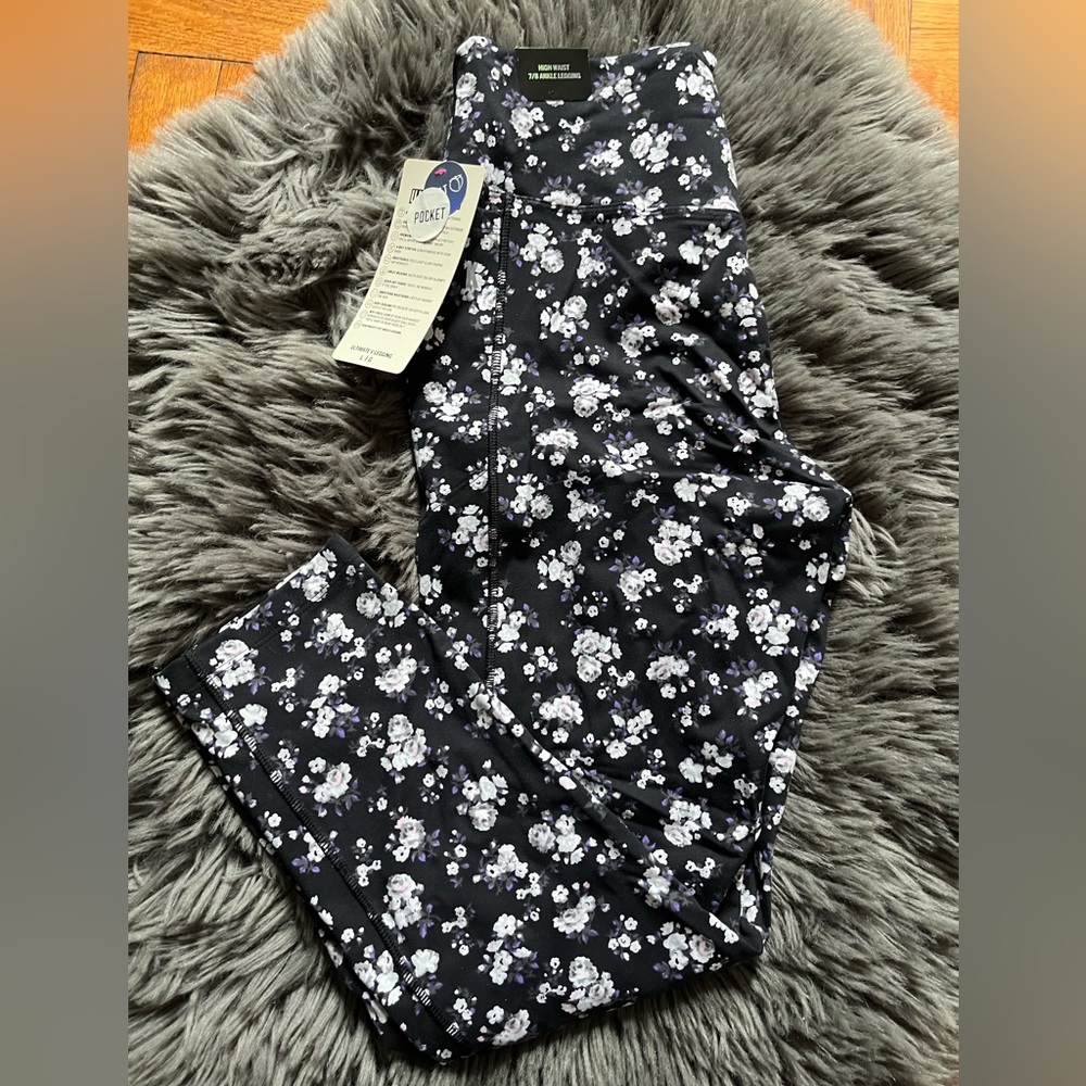 VS PINK High Waist Floral Leggings